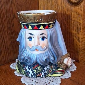 Vintage Inarco King Head Vase Planter 5" Tall